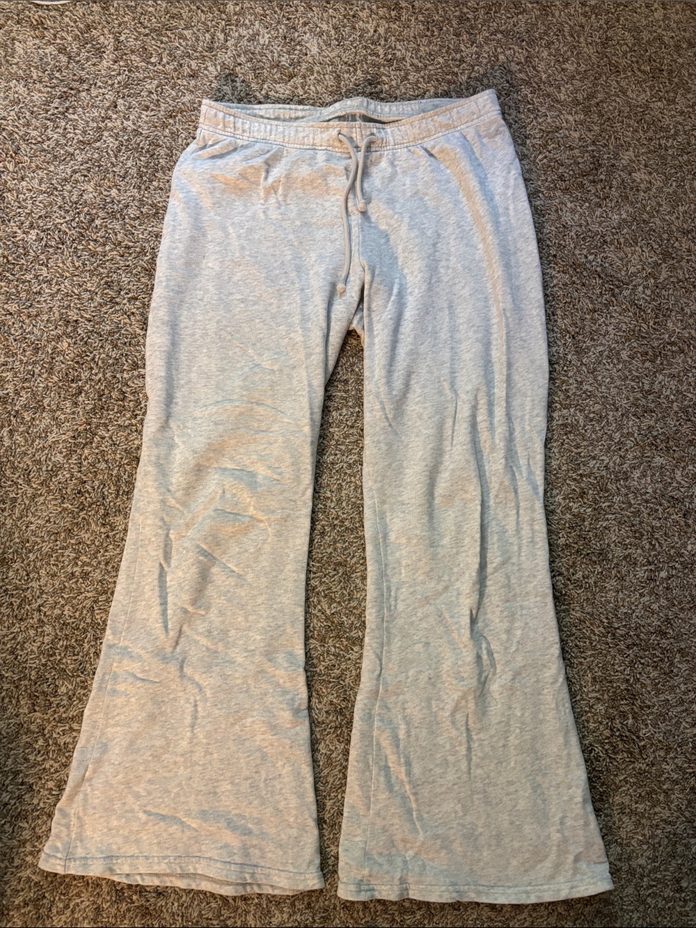 Hollister Kids Light Gray Drawstring Flared Sweatpants